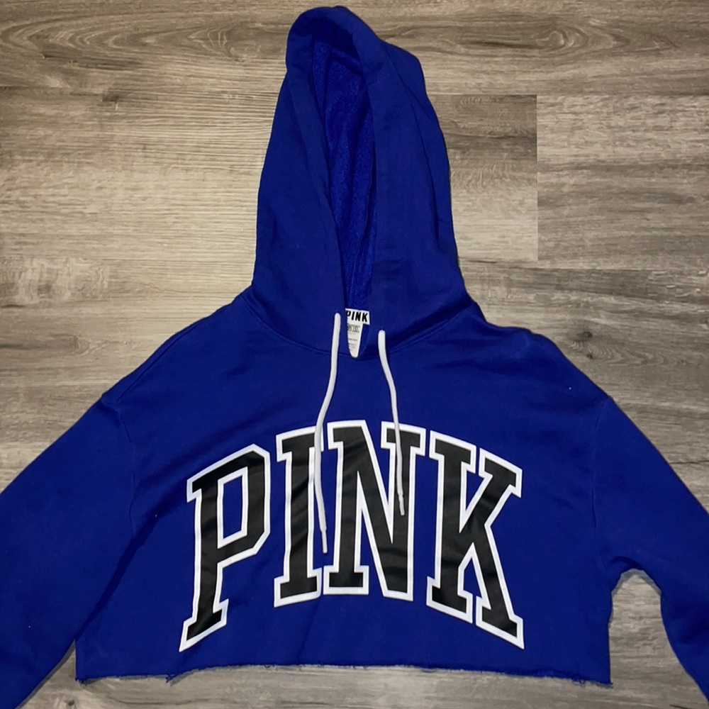 VS Pink Cropped Hoodie